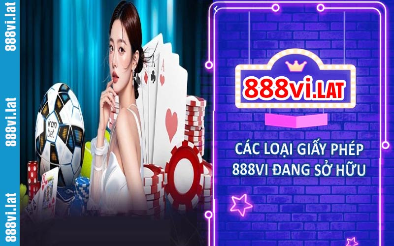 Các loại giấy phép hoạt động 888VI đang sở hữu