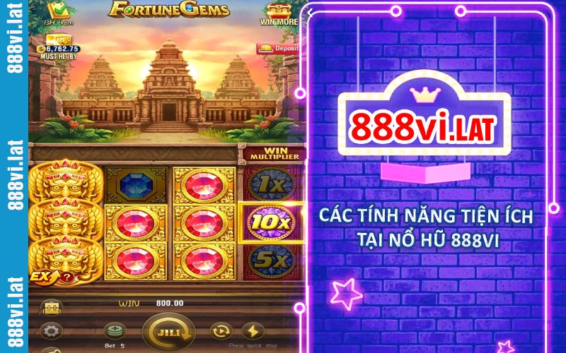 Các tính năng tiện ích tại 888VI